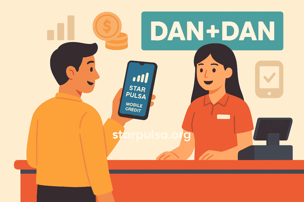 Cara Deposit Star Pulsa di Gerai DAN+DAN