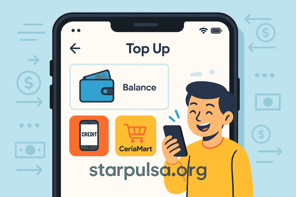 Cara Deposit Saldo Pulsa di CeriaMart