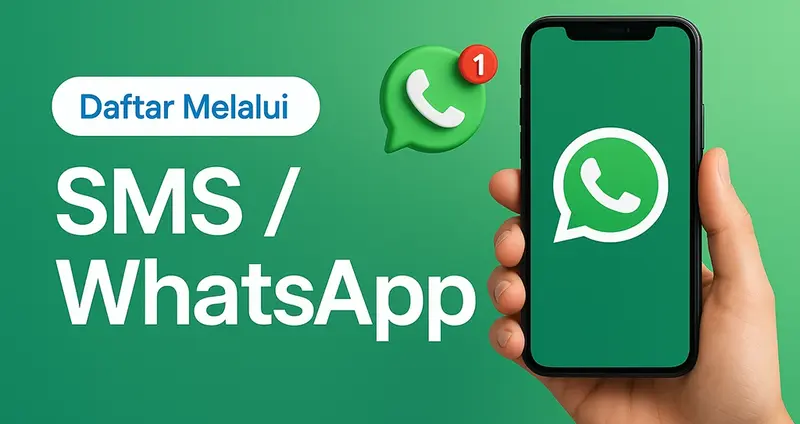 daftar via sms atau whatsapp